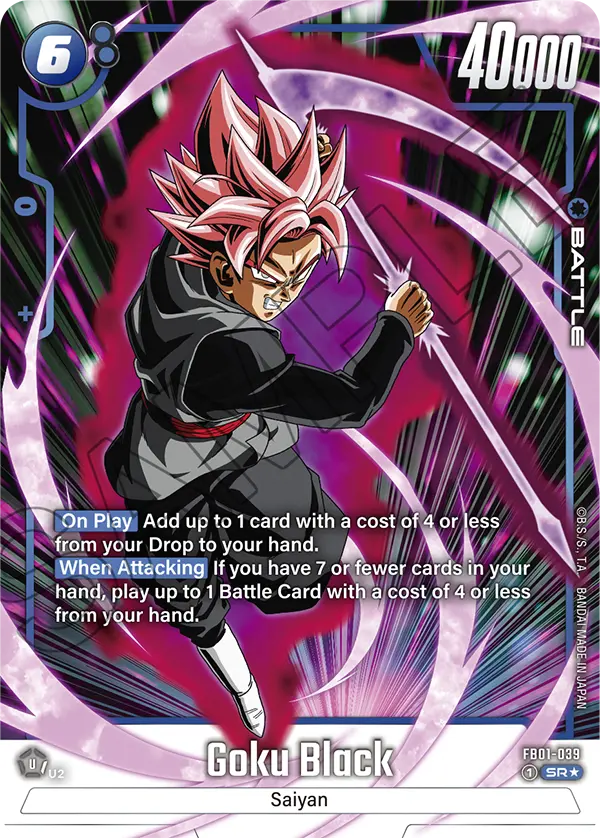 Goku Black FB01 039 Alternate Art