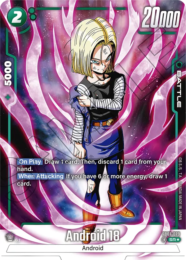 Android 18 FB01 079 Alternate Art - FB01-079