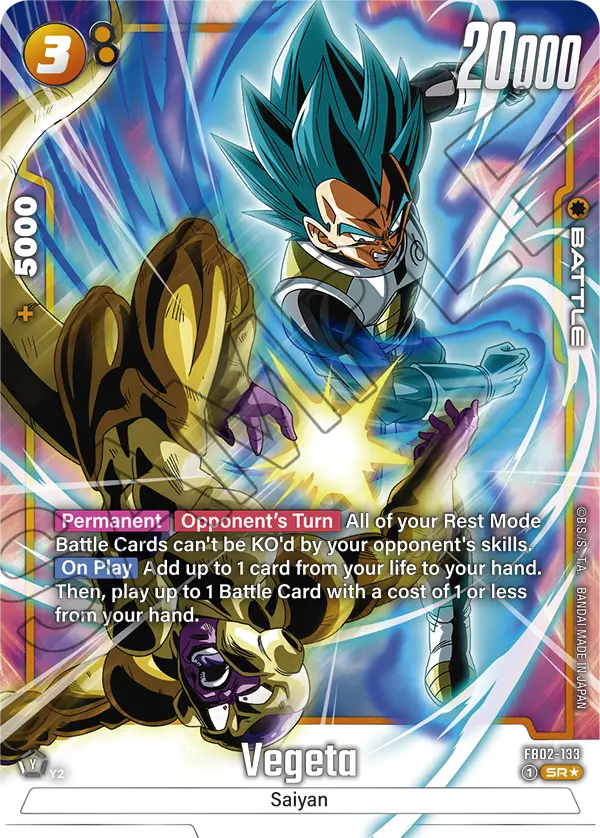 Vegeta - FB02-133 (Alternate Art) - FB02-133