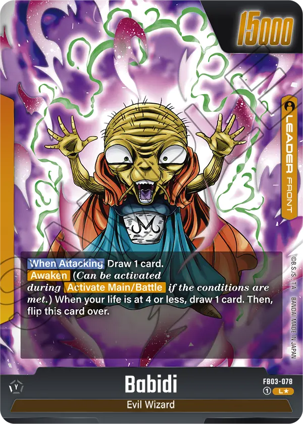 Babidi // Majin Buu - FB03-078 (Alternate Art)