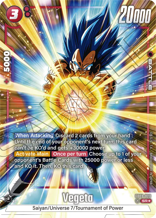 Vegeta - FB03-020 (Alternate Art) - FB03-020