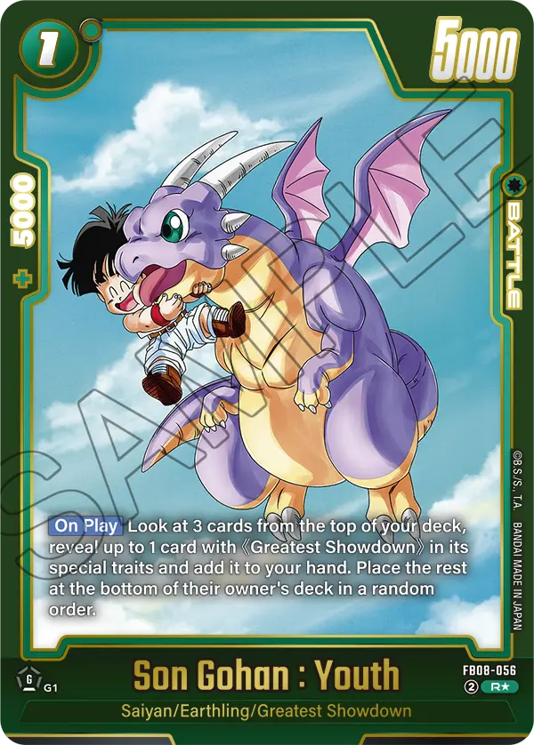 Son Gohan : Youth - FB08-056 (Alternate Art)
