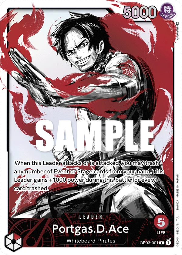 Portgas.D.Ace (Alternate Art) - OP03-001
