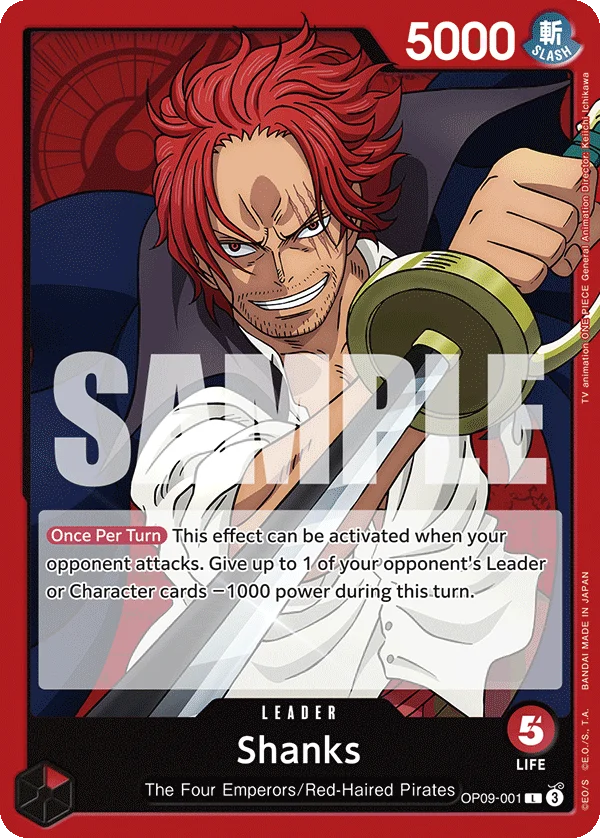 Shanks (English Version 2nd Anniversary Set) - OP09-001