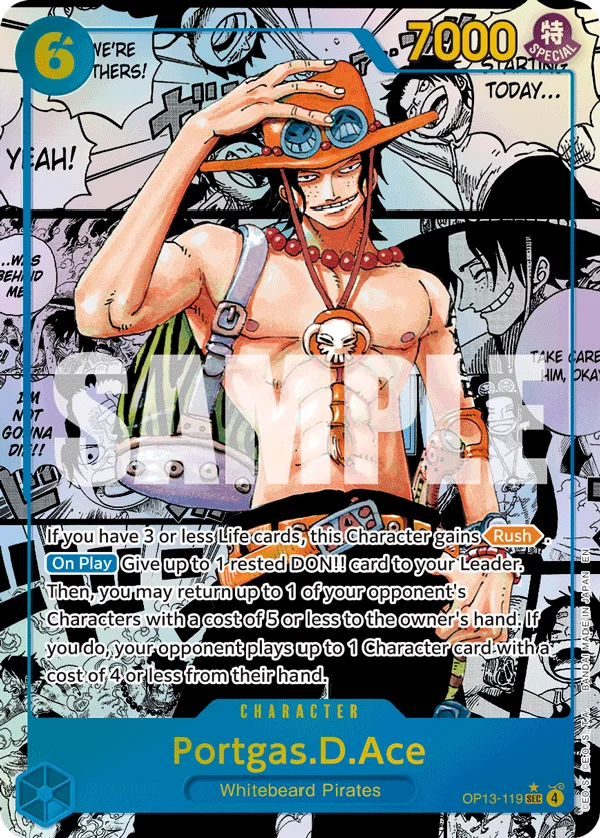 Portgas.D.Ace (119) (Super Alternate Art) - OP13-119
