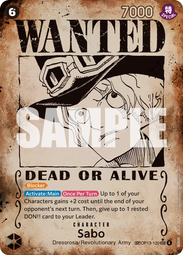 Sabo (120) (Red Super Alternate Art)