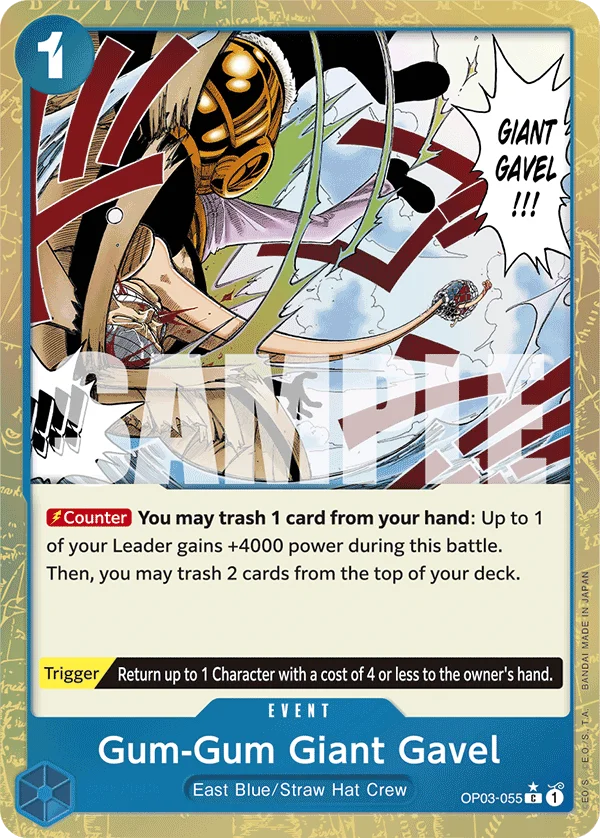 Gum-Gum Giant Gavel (Jolly Roger Foil) - OP03-055