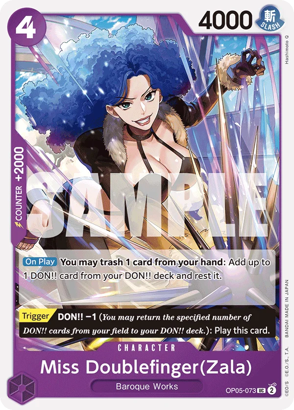 Miss Doublefinger(Zala) (Judge Pack Vol. 3) - OP05-073