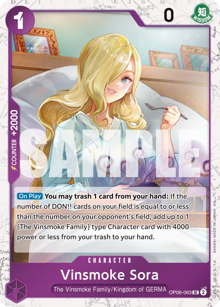 Vinsmoke Sora (Reprint) - OP06-063