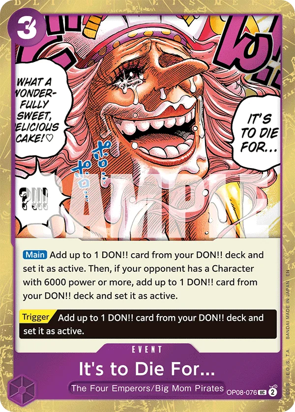 It's to Die For (Reprint) - OP08-076