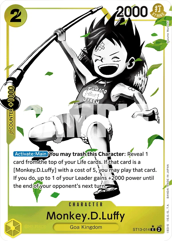 Monkey.D.Luffy - ST13-014 (Pirate Foil) - ST13-014
